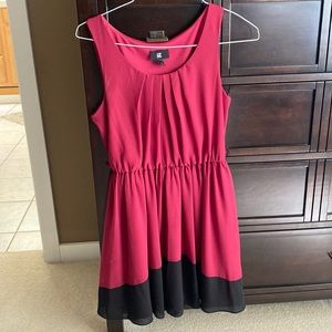 Maroon & black dress